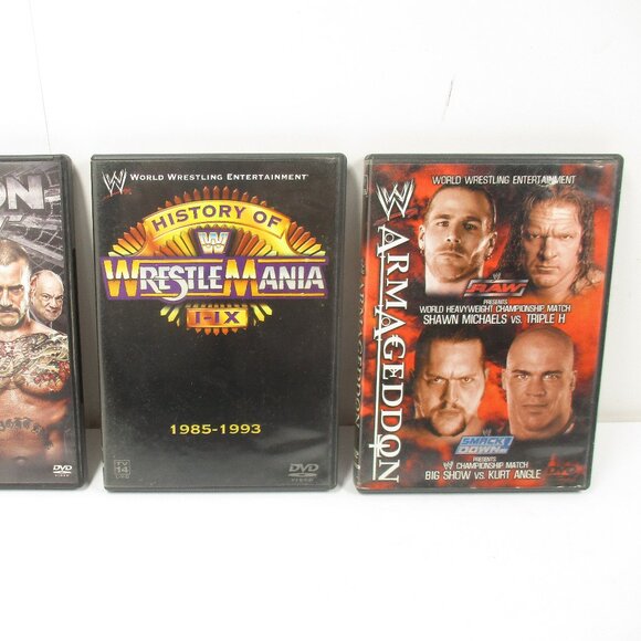 9 WWE DVD Lot Wrestlemania I-IX, Royal Rumble, No Way Out, The Rock, Triple H - Picture 5 of 8